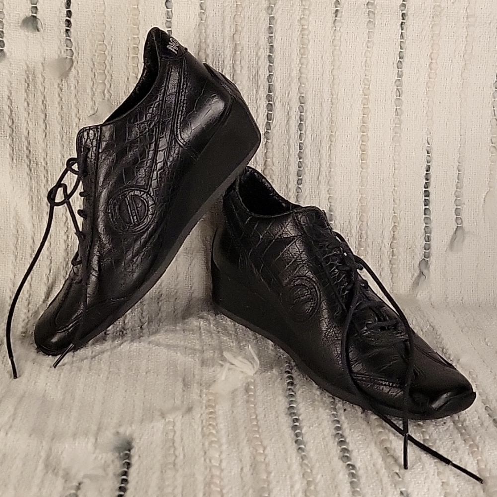 Leather Platform Sneakers